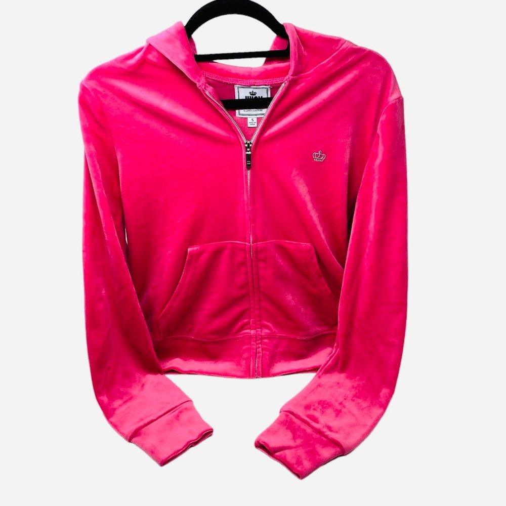 Juicy by Juicy Couture Pink Velour Midweight Track Jacket SIZE XXL NWT